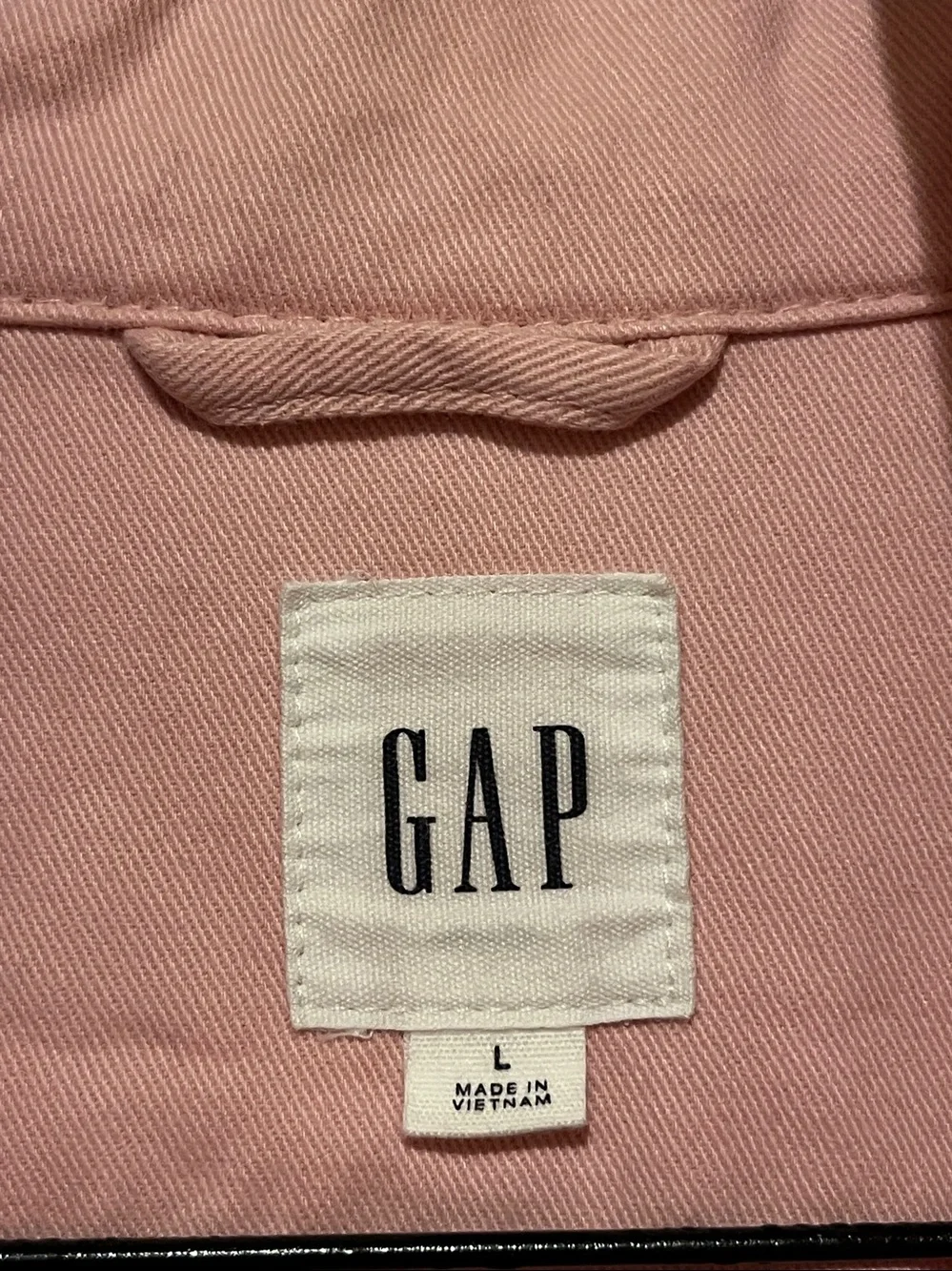 Gap Soft Pink Utility/Cargo 100% Cotton Jacket Size Large